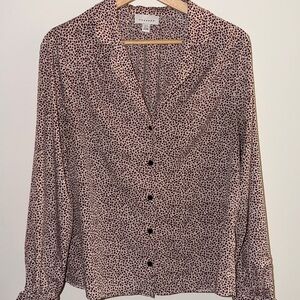 Topshop Animal Print Blouse